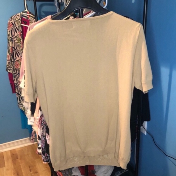 Nine West Cream Embroidered Women's Top - Picture 5 of 8